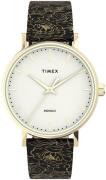 Timex Naisten kello TW2U40700 Valkoinen/Nahka Ø37 mm