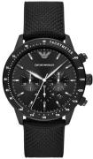 Emporio Armani Miesten kello AR11453 Mario Chrono Musta/Tekstiili