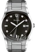 Bulova Miesten kello 96D104 Diamond Musta/Teräs Ø40 mm