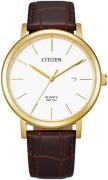 Citizen Miesten kello BI5072-01A Dress Valkoinen/Nahka Ø40.5 mm