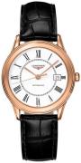 Longines Miesten kello L4.774.8.21.2 Flagship Valkoinen/Nahka Ø35.6