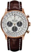 Breitling Miesten kello RB0127121G1P1 Navitimer 01 46Mm Hopea/Nahka