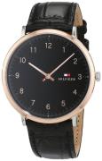 Tommy Hilfiger Miesten kello 1791339 Dress Musta/Nahka Ø40 mm