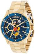 Invicta Miesten kello 39519 Disney Sininen/Kullansävytetty teräs