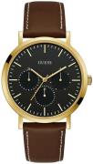 Guess Miesten kello W1044G1 Iconic Musta/Nahka Ø44 mm