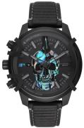 Diesel Miesten kello DZ4576 Griffed Musta/Nahka Ø48 mm