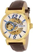 Invicta Miesten kello 30462 Objet D Art Hopea/Nahka Ø41 mm