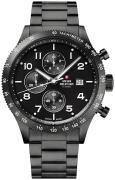 Swiss Military Miesten kello SM34084.03 Chrono Musta/Teräs Ø42 mm