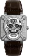 Bell & Ross Miesten kello BR-01-LAUGHING-SKULL-FULL-DIAMON Br 01