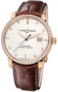 Ulysse Nardin Miesten kello 8156-111B-2-991 Classico Hopea/Nahka Ø40