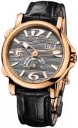 Ulysse Nardin Miesten kello 246-55-69 Dual Time Harmaa/Nahka Ø42 mm