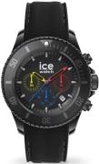 Ice Watch Miesten kello 019842 Chrono Musta/Tekstiili Ø44 mm