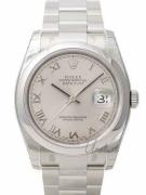 Rolex Miesten kello 116200-0062 Datejust Steel Hopea/Teräs Ø36 mm