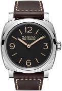 Panerai Miesten kello PAM00587 Marina Musta/Nahka Ø47 mm