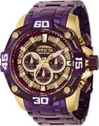 Invicta Miesten kello 40260 Pro Diver Violetti/Teräs Ø52 mm