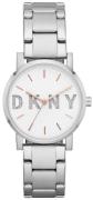 DKNY Naisten kello NY2681 Soho Valkoinen/Teräs Ø34 mm