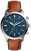 Fossil Miesten kello FS5279 Townsman Sininen/Nahka Ø44 mm