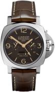 Panerai Miesten kello PAM00656 Luminor Ruskea/Nahka Ø47 mm