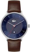 Lacoste Miesten kello 2011137 Club Sininen/Nahka Ø42 mm