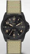 Fossil Miesten kello FS5917 Bronson Musta/Tekstiili Ø40 mm