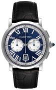 Cartier Miesten kello W1556239 Rotonde de Sininen/Nahka Ø40 mm