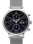 IWC Miesten kello IW391010 Portofino Musta/Teräs Ø42 mm