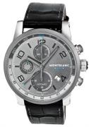 Montblanc Miesten kello 107339 Timewalker Harmaa/Nahka Ø43 mm