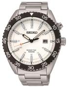 Seiko Miesten kello SKA615P1 Valkoinen/Teräs Ø44.5 mm