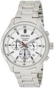 Seiko Miesten kello SKS583P1 Valkoinen/Teräs Ø43 mm