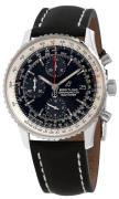 Breitling Miesten kello A13324121B1X1 Navitimer 01 Musta/Nahka Ø41 mm