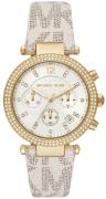 Michael Kors Naisten kello MK6916 Parker Valkoinen/PVC