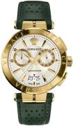 Versace Miesten kello VE1D00219 Aion Chrono Hopea/Nahka Ø45 mm