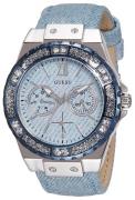 Guess Naisten kello W0775L1 Limelight Sininen/Nahka Ø38 mm