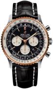 Breitling Miesten kello UB0127211B1P1 Navitimer 01 46Mm Musta/Nahka