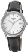 Longines Miesten kello L4.974.4.12.2 Flagship Valkoinen/Nahka Ø38.5