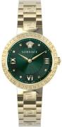 Versace Naisten kello VE2K00621 Greca Vihreä/Kullansävytetty teräs