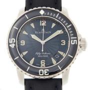 Blancpain Miesten kello 5015D-1140-52B Fifty Fathoms Sininen/Nahka