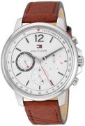 Tommy Hilfiger Miesten kello 1791531 Valkoinen/Nahka Ø44 mm