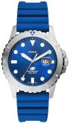 Fossil Miesten kello FS5998 Blue Sininen/Kumi Ø42 mm