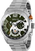 Invicta Miesten kello 39659 Aviator Vihreä/Teräs Ø46 mm