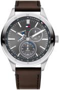 Tommy Hilfiger Miesten kello 1791637 Harmaa/Nahka Ø44 mm