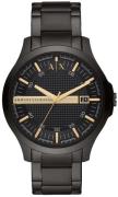 Armani Exchange Miesten kello AX2413 Hampton Musta/Teräs Ø46 mm