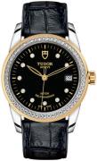 Tudor M55023-0046 Glamour Date Musta/Nahka Ø36 mm