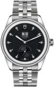 Tudor Miesten kello M57100-0004 Glamour Double Date Musta/Teräs Ø42