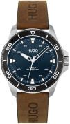 Hugo Boss Miesten kello 1530220 Street Diver Sininen/Nahka Ø44 mm