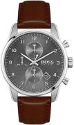 Hugo Boss Miesten kello 1513787 Harmaa/Nahka Ø44 mm