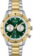 Hugo Boss Miesten kello 1513872 Santiago Vihreä/Kullansävytetty