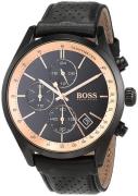 Hugo Boss Miesten kello 1513550 Musta/Nahka Ø44 mm