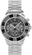 Versus by Versace Miesten kello VSPGN2921 Tokyo Chrono Musta/Teräs