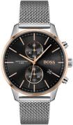 Hugo Boss Miesten kello 1513805 Musta/Teräs Ø42 mm